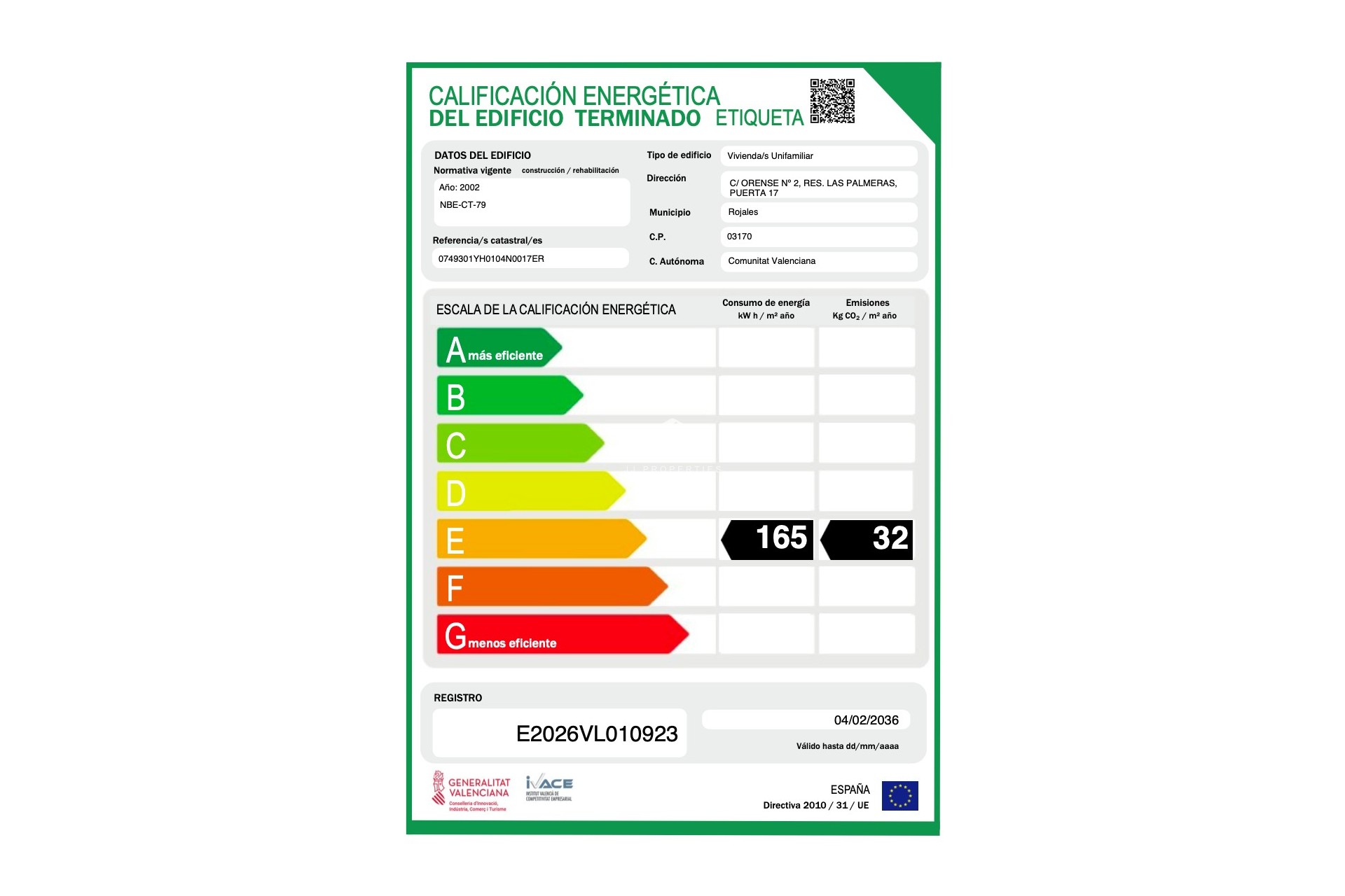 D'occasion - Chalet -
Rojales - Inland