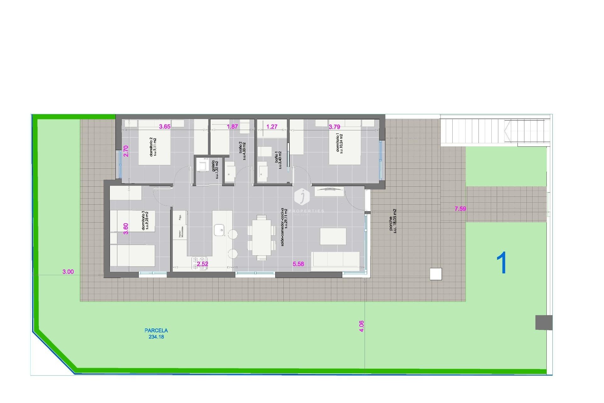 Neue Gebäude - Bungalow -
Pilar de la Horadada - pueblo