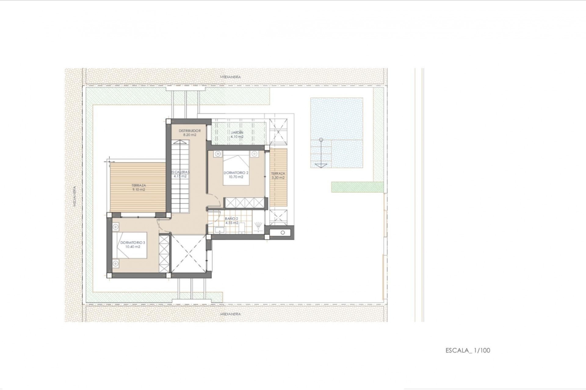 Neue Gebäude - Chalet -
San Juan de los Terreros - Las Mimosas