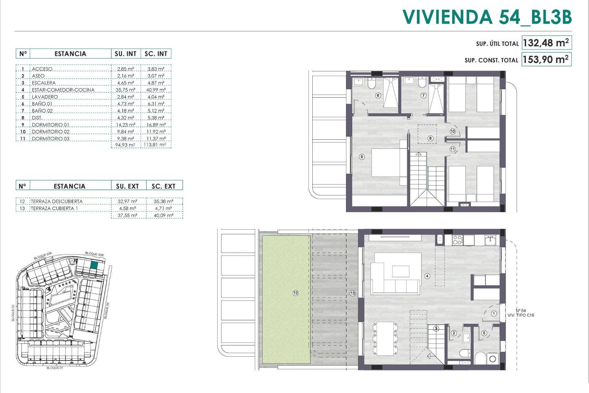 Neue Gebäude - Penthouse -
Monforte del Cid - Alenda Golf