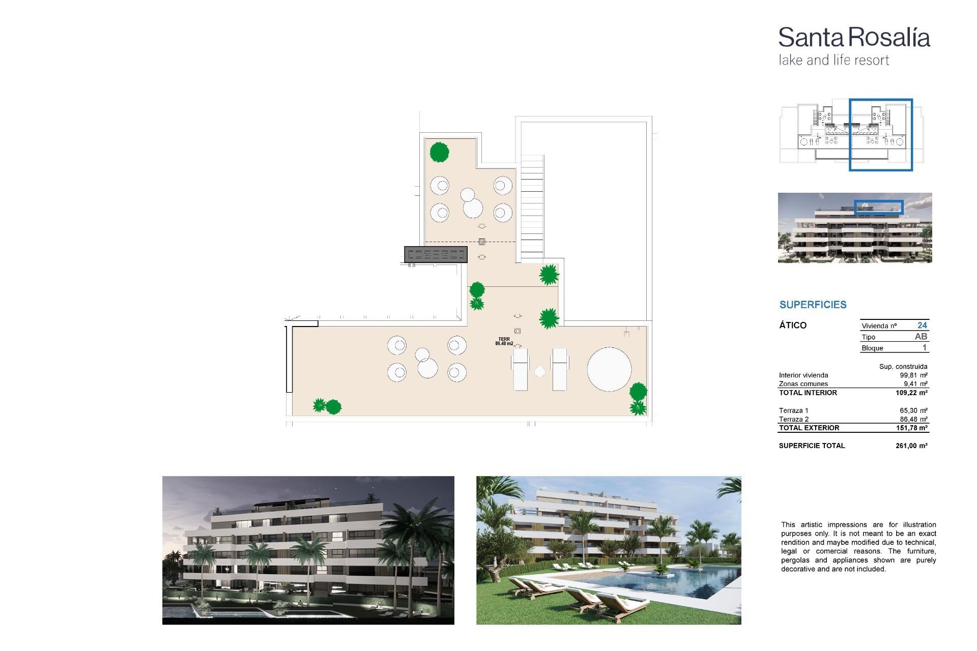 Neue Gebäude - Penthouse -
Torre Pacheco - Santa Rosalia Lake And Life Resort