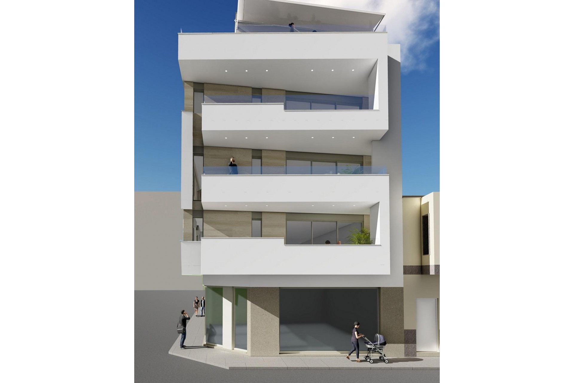 Neue Gebäude - Penthouse -
Torrevieja - Playa del Cura