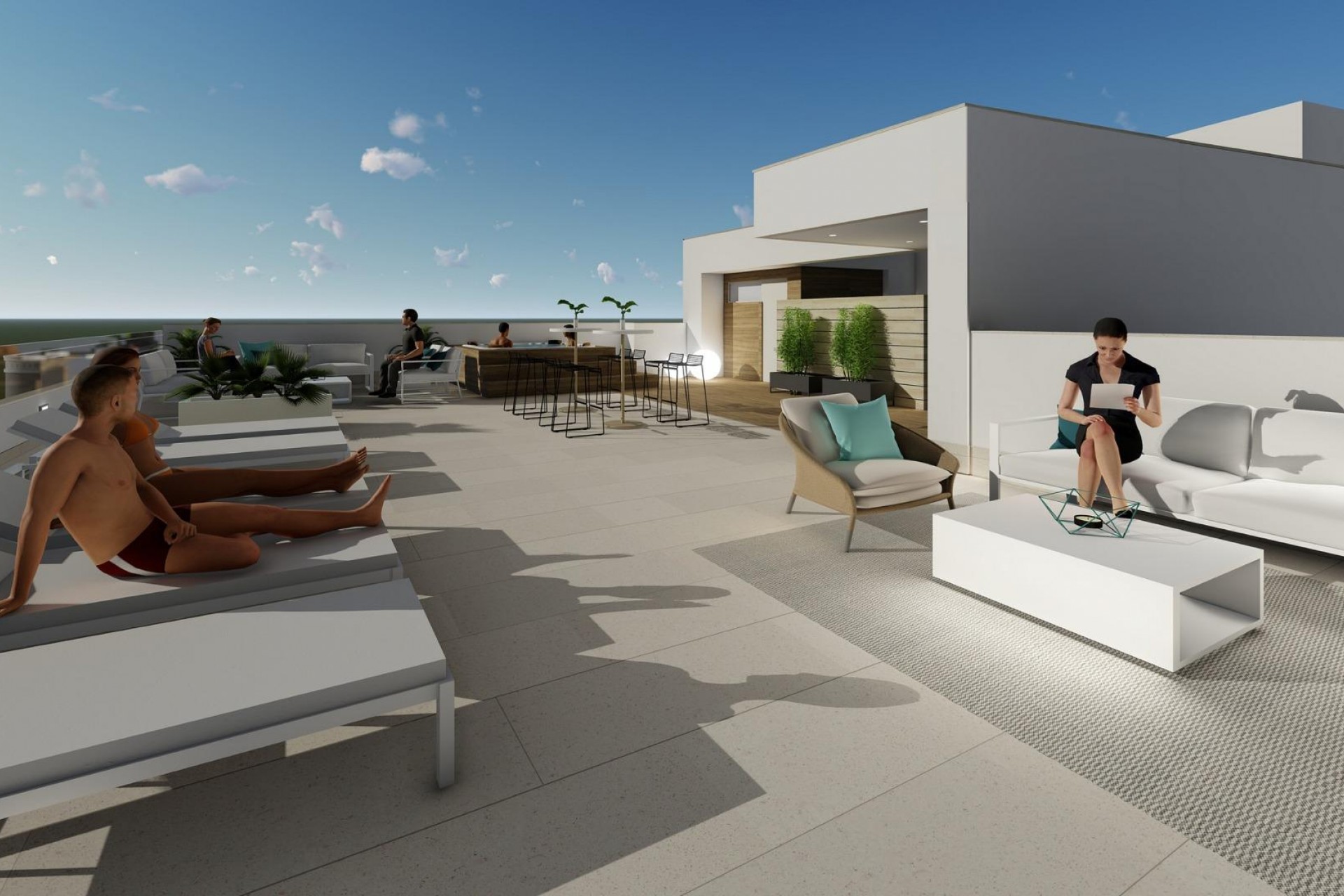 Neue Gebäude - Penthouse -
Torrevieja - Playa del Cura