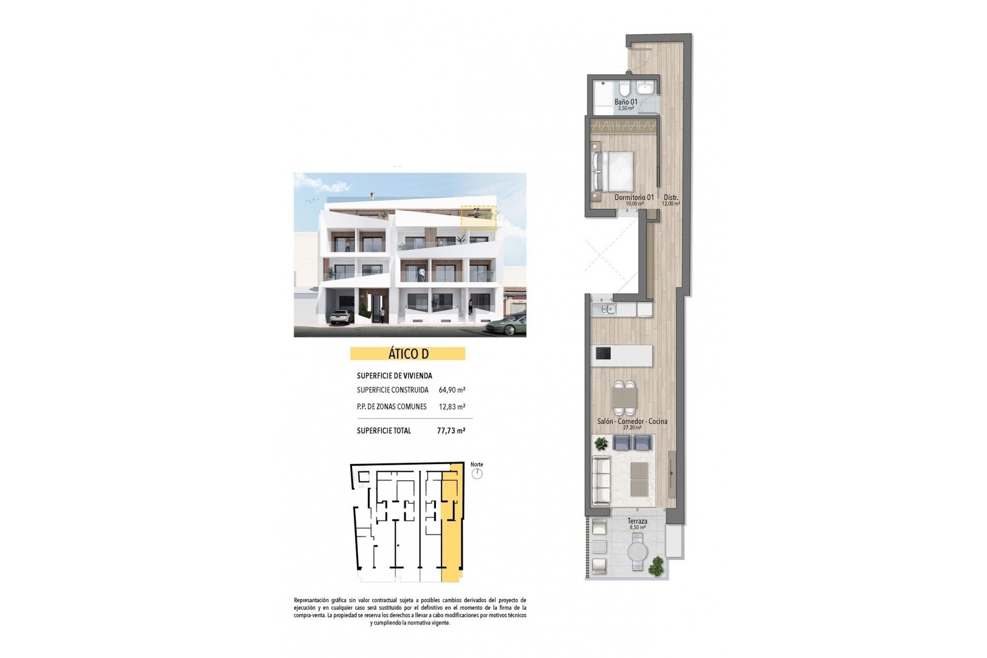 Neue Gebäude - Penthouse -
Torrevieja - Playa del Cura