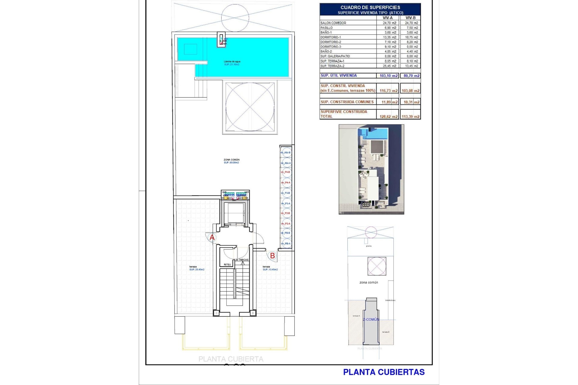 Neue Gebäude - Penthouse -
Torrevieja - Playa del Cura