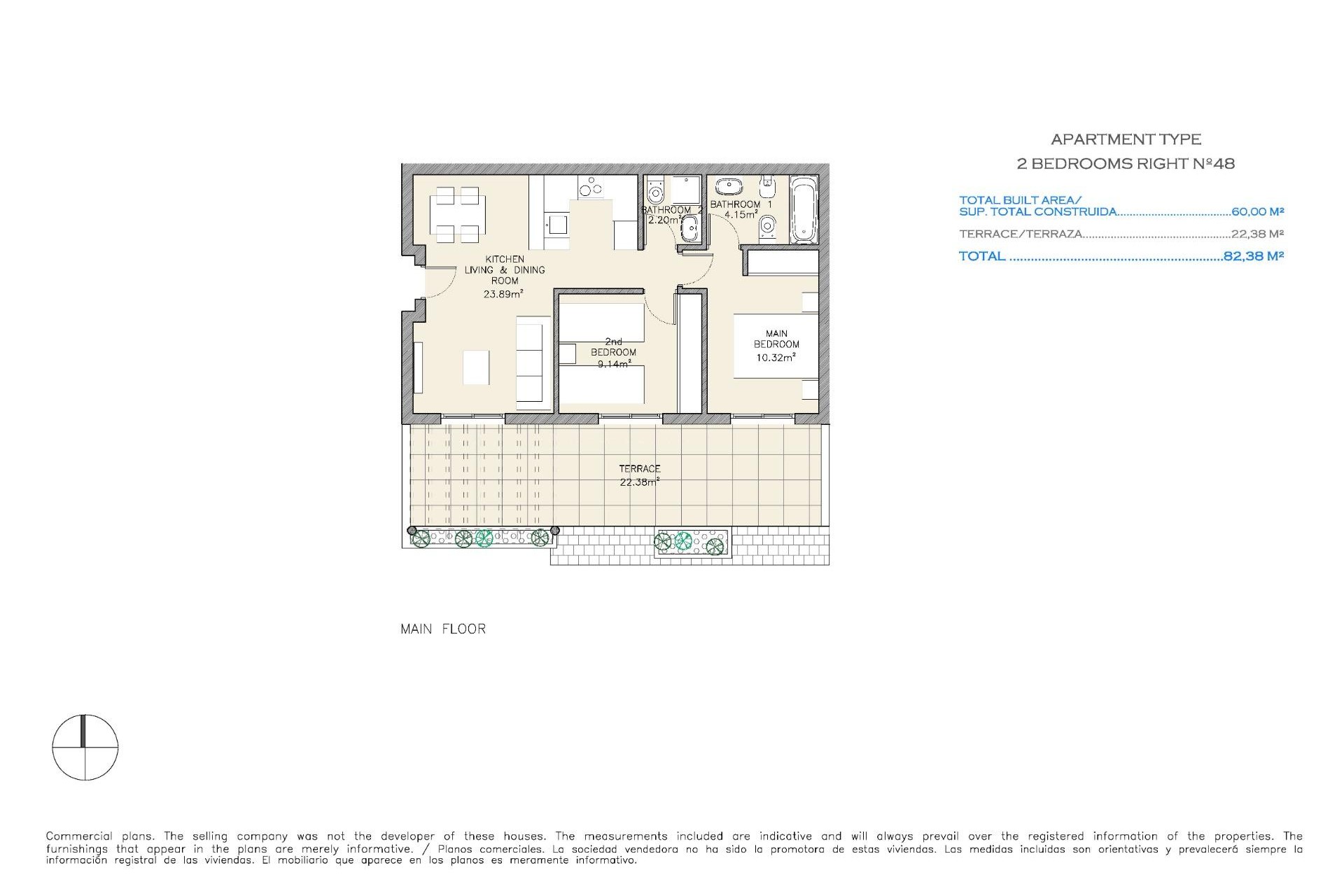 Neue Gebäude - Wohnung -
Aguilas - Collados