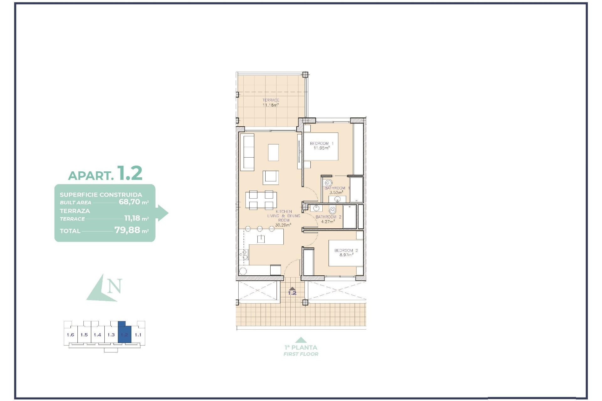 Neue Gebäude - Wohnung -
Los Alcazares - Serena Golf