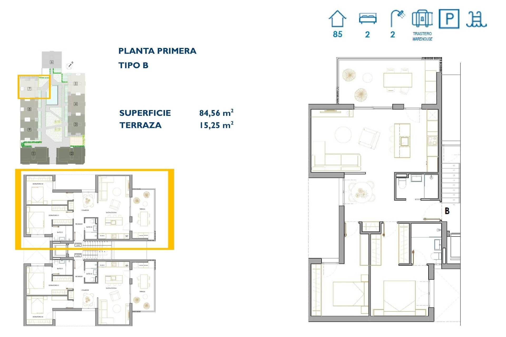 Neue Gebäude - Wohnung -
San Pedro del Pinatar - Pueblo