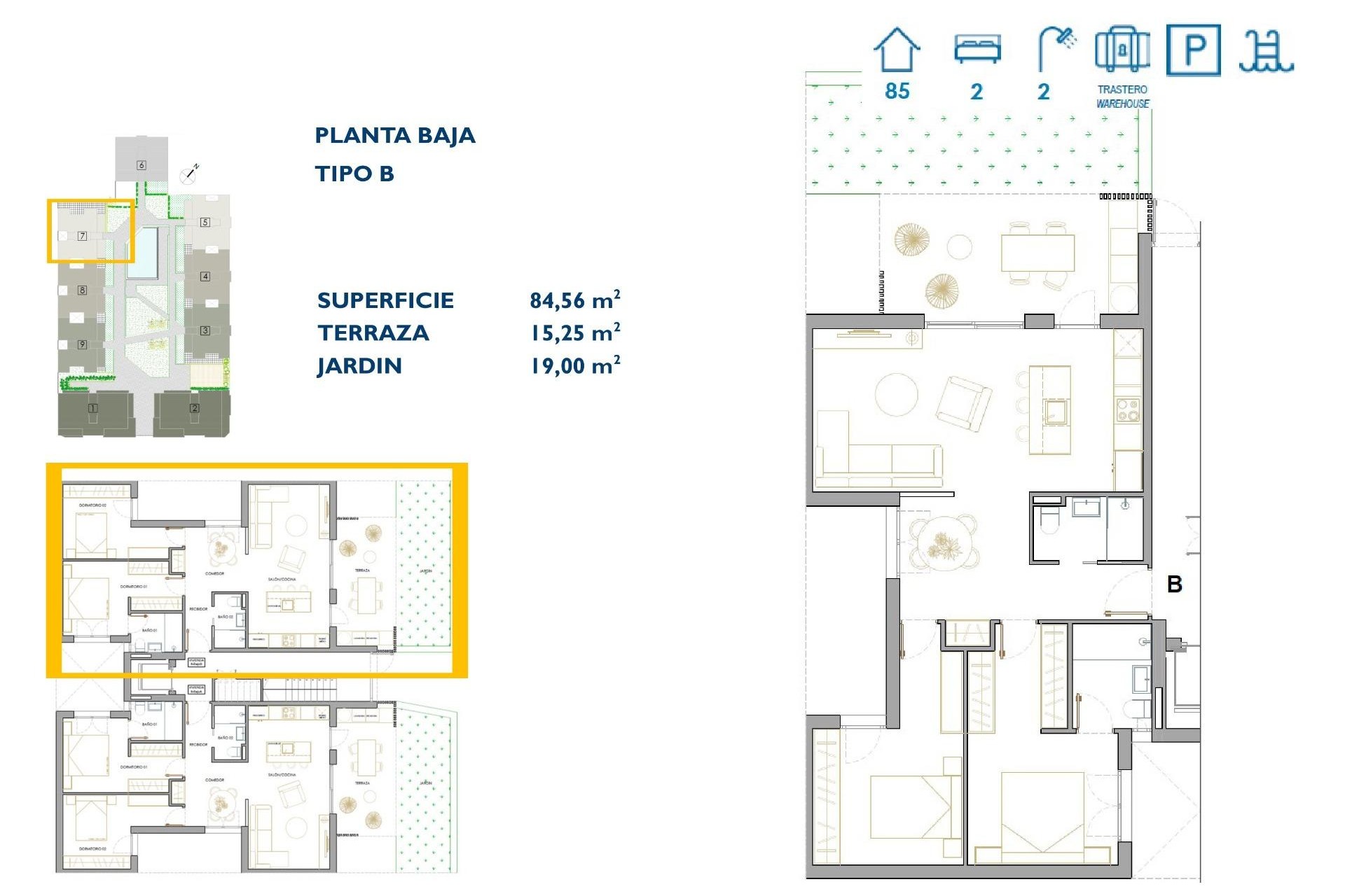 Neue Gebäude - Wohnung -
San Pedro del Pinatar - Pueblo