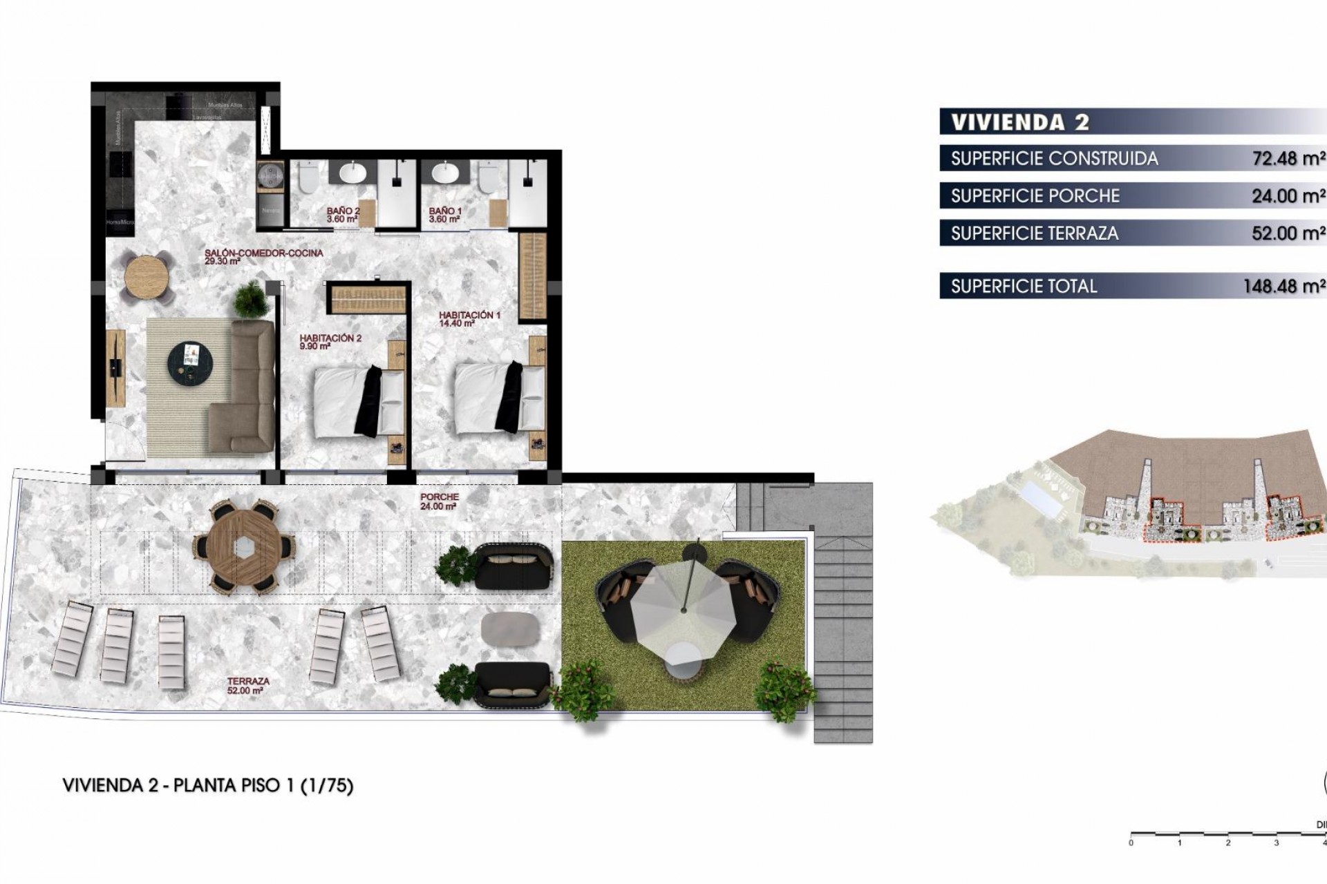 New Build - Apartment / flat -
Finestrat - Balcón de finestrat