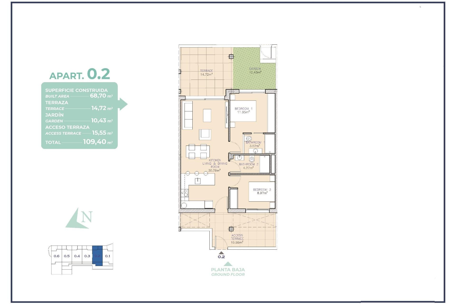 New Build - Apartment / flat -
Los Alcazares - Serena Golf