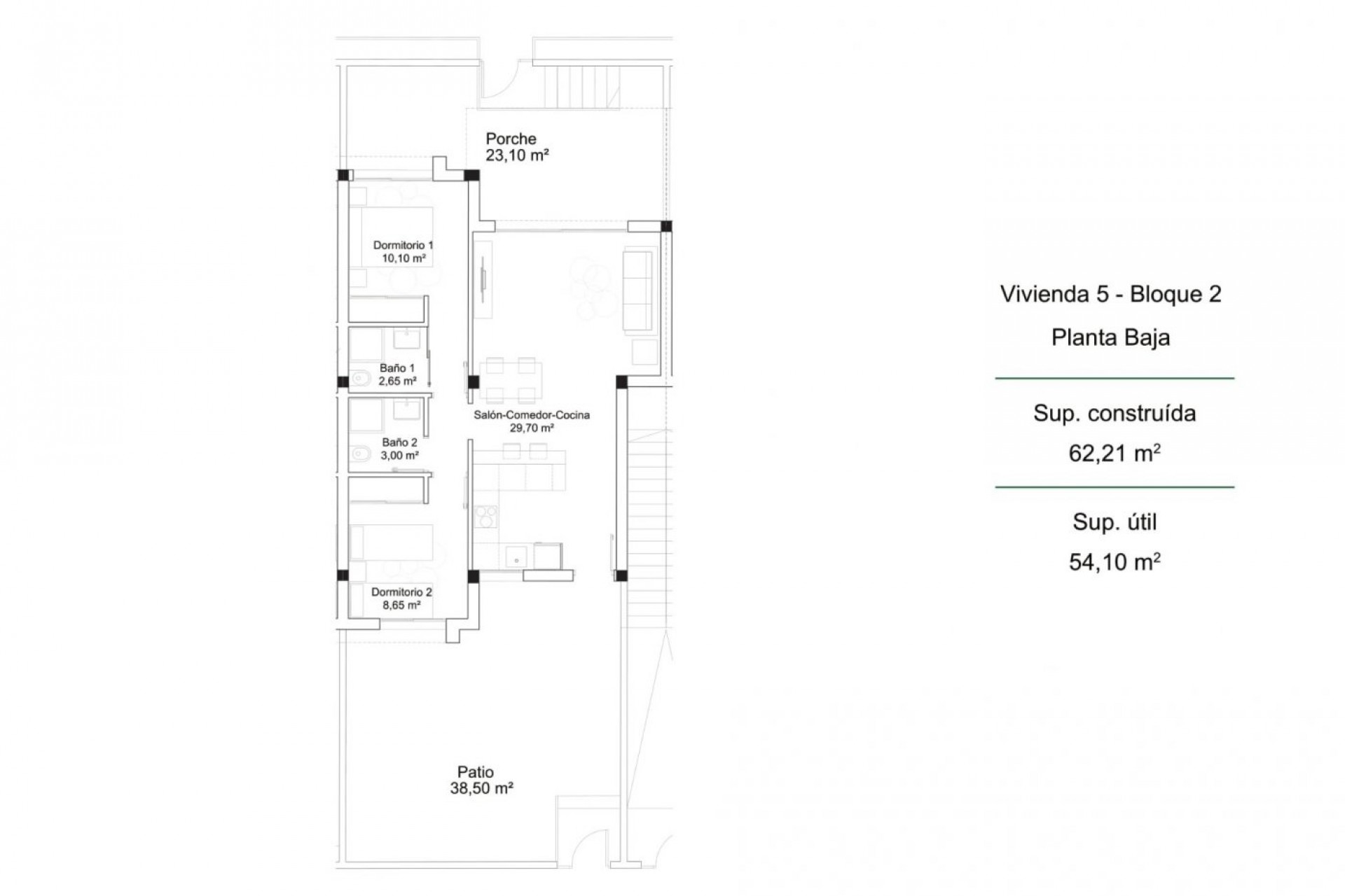 New Build - Bungalow -
Orihuela Costa - PAU 26