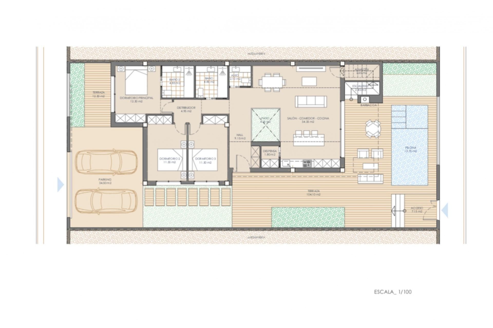 New Build - Chalet -
San Juan de los Terreros - Las Mimosas