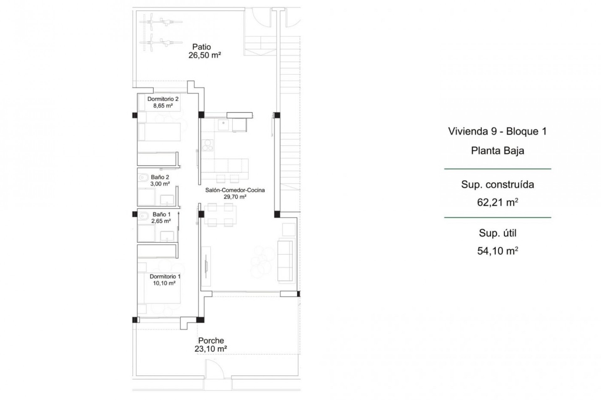 Nieuwbouw Woningen - Bungalow -
Orihuela Costa - PAU 26