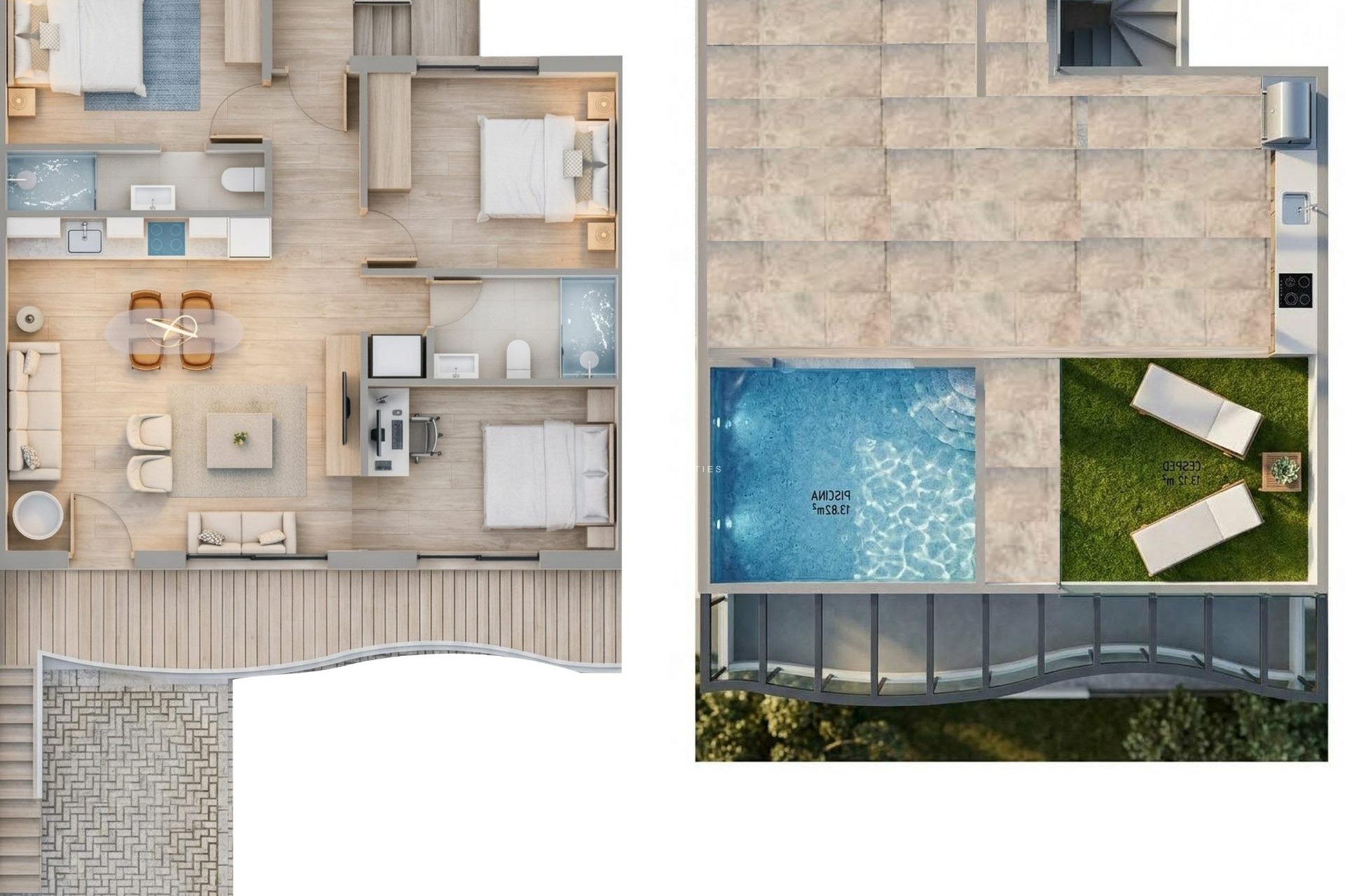 Nieuwbouw Woningen - Bungalow -
Pilar de la Horadada - parques de Andromeda