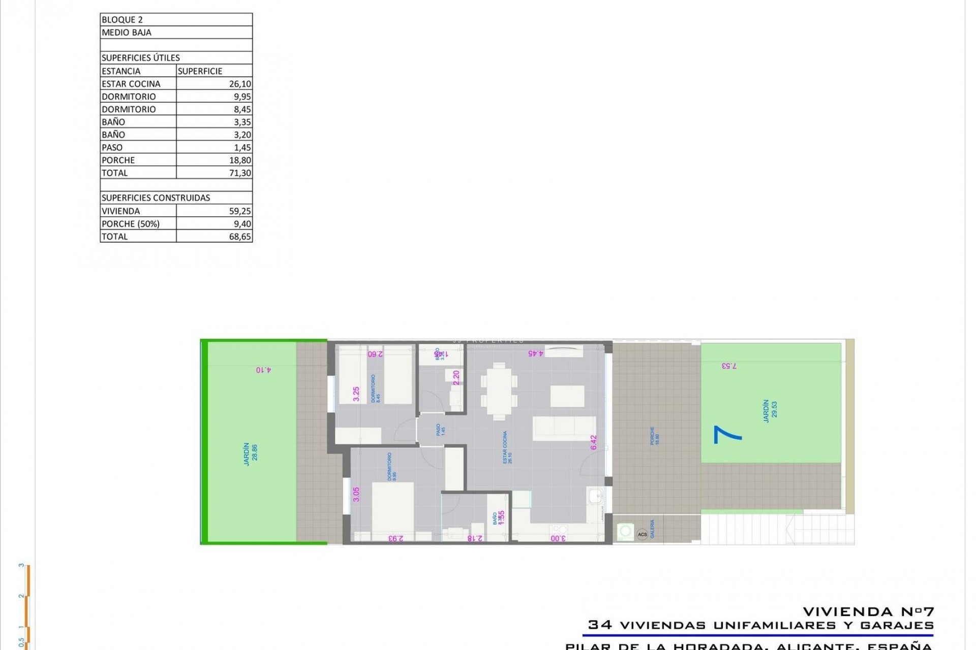 Nieuwbouw Woningen - Bungalow -
Pilar de la Horadada - pueblo