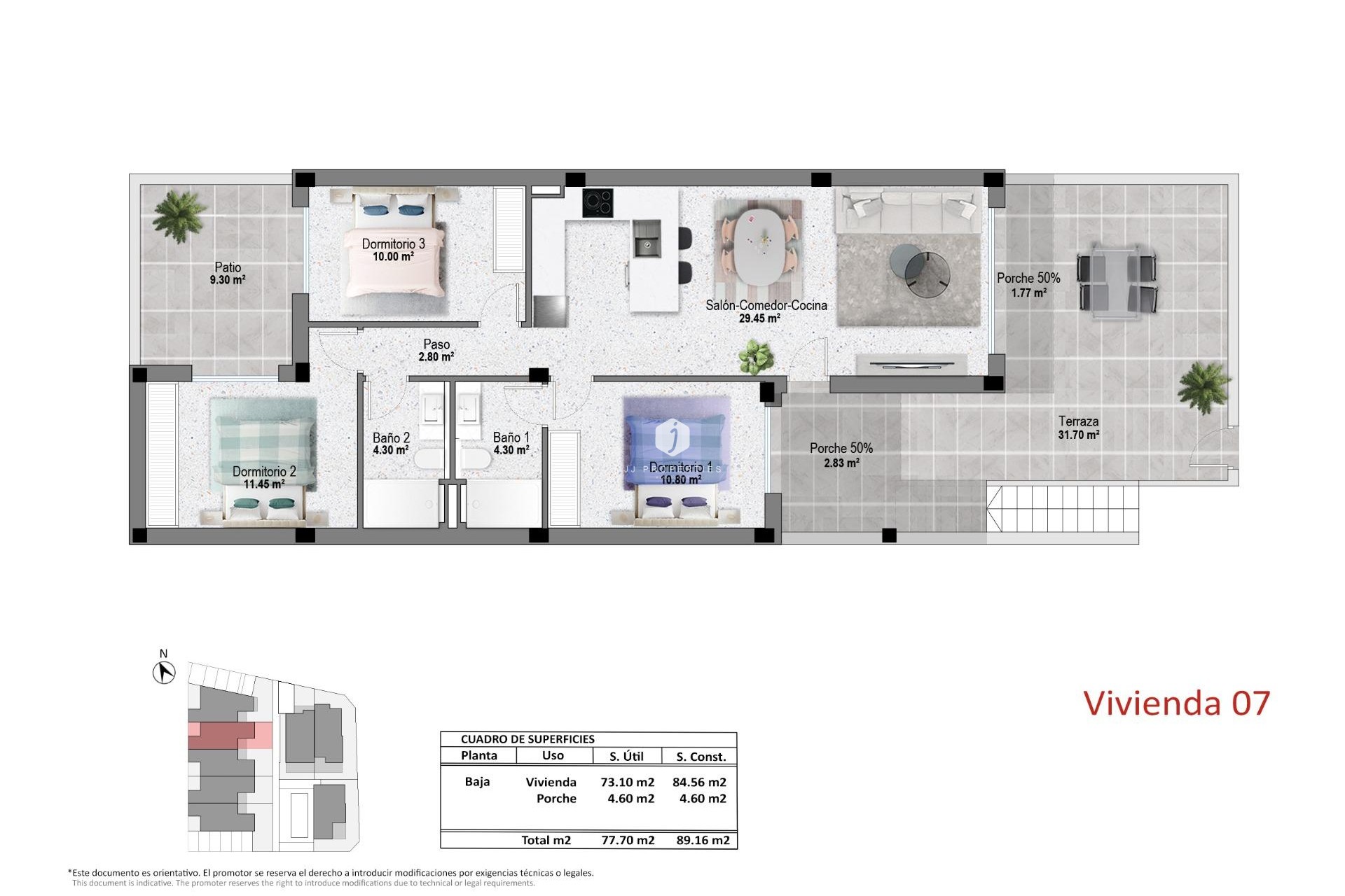 Nieuwbouw Woningen - Bungalow -
Pilar de la Horadada - pueblo