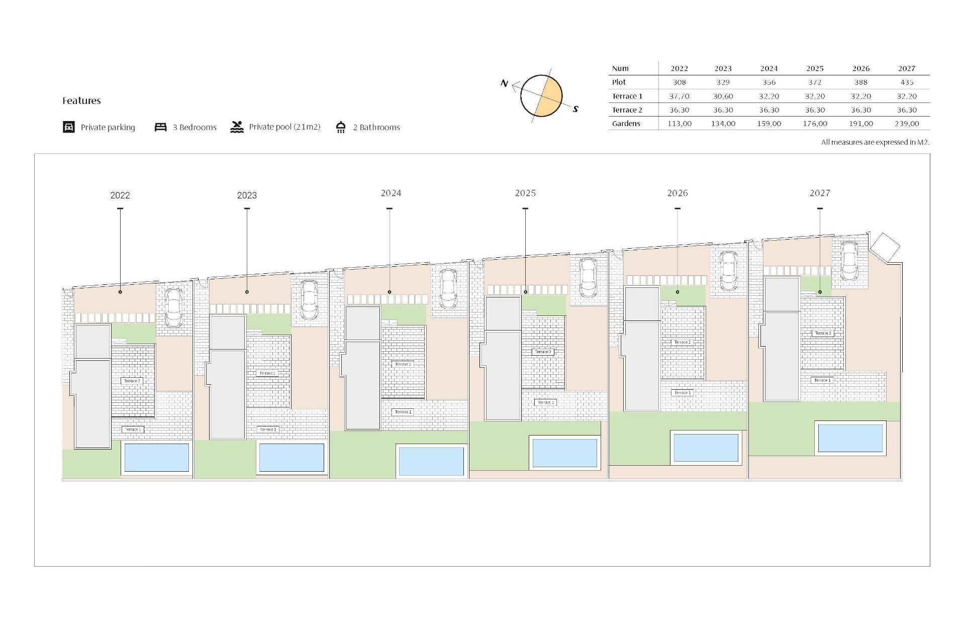 Nieuwbouw Woningen - Chalet -
Algorfa - La finca golf