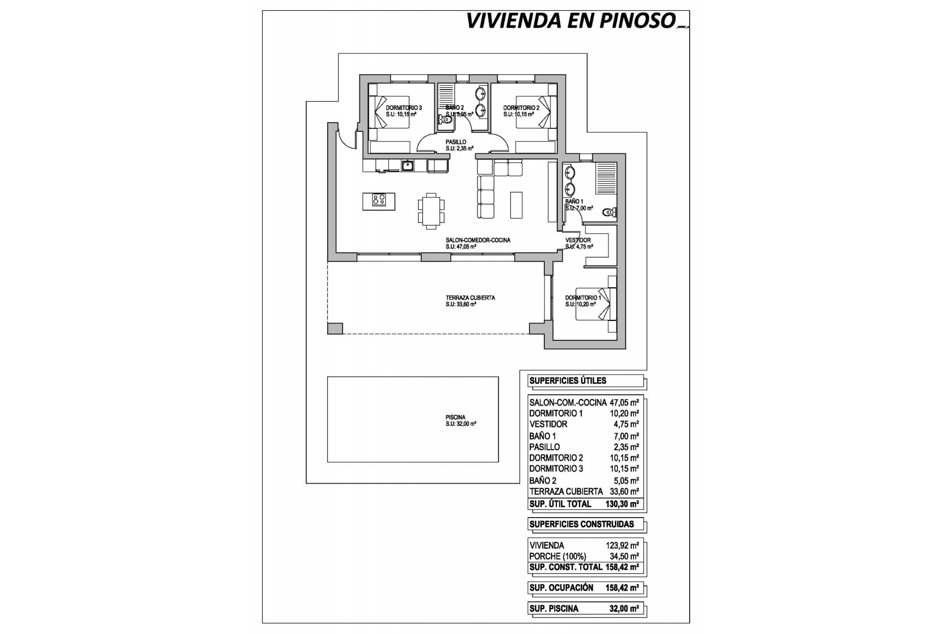 Nieuwbouw Woningen - Chalet -
Pinoso - Campo