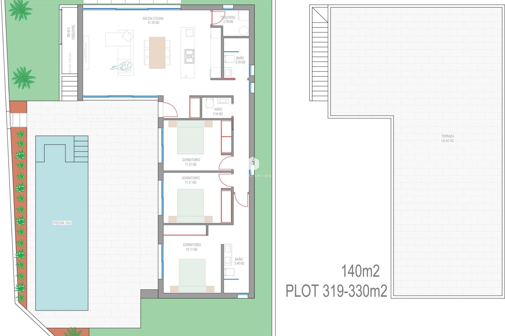 Nieuwbouw Woningen - Villa -
San Javier - Parque del doce