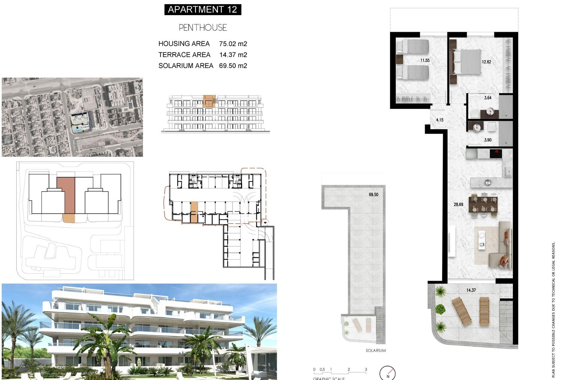 Nouvelle construction - Attique -
Orihuela Costa - Lomas de Cabo Roig