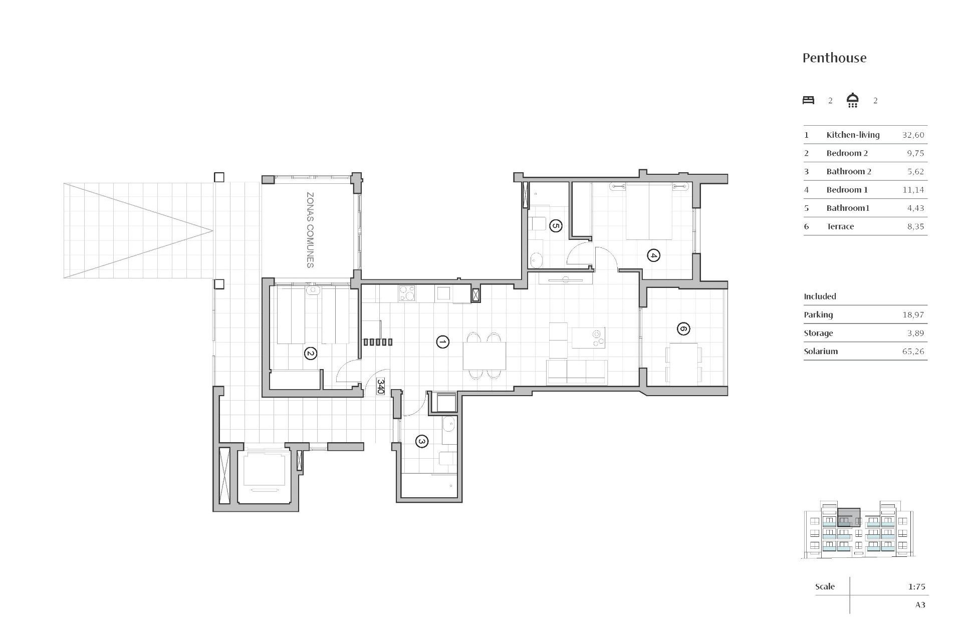 Nouvelle construction - Attique -
Orihuela Costa - PAU 8