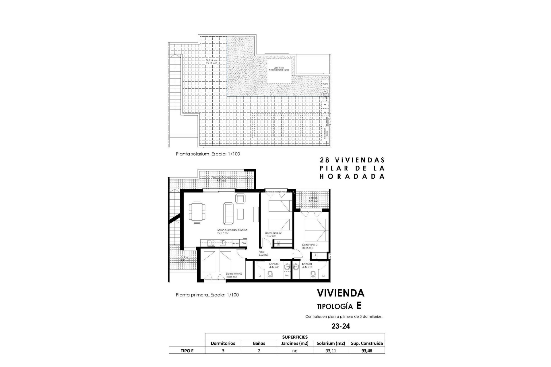 Nowy budynek - Bungalow -
Pilar de la Horadada - pueblo