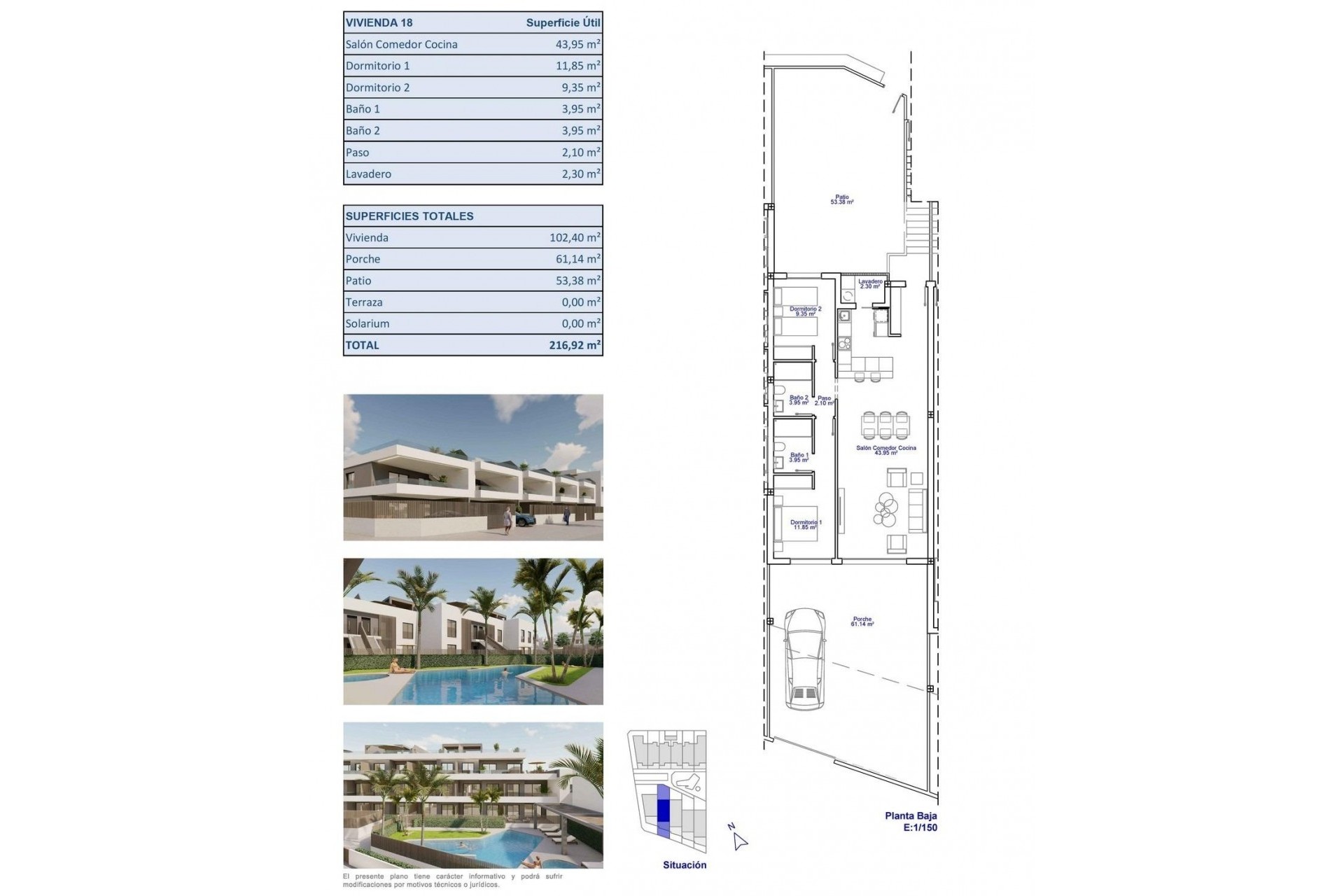 Nowy budynek - Bungalow -
Pilar de la Horadada - pueblo