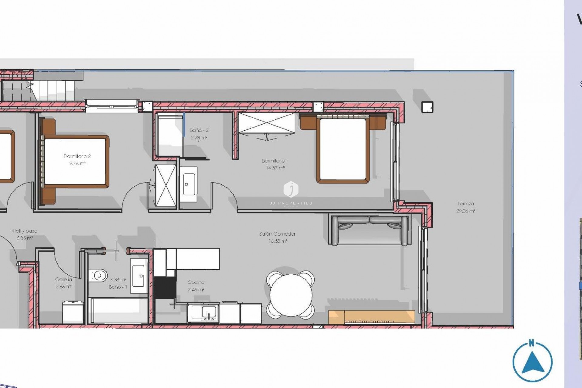 Nowy budynek - Daszek -
Guardamar del Segura - El Raso