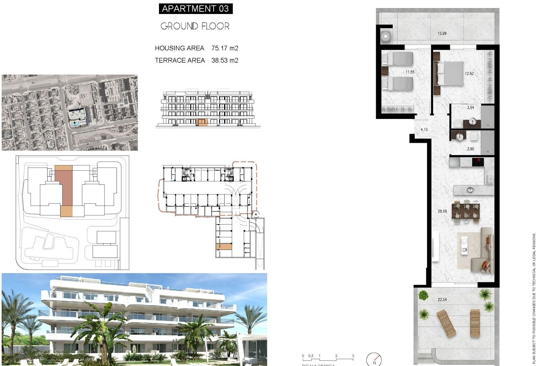 Obra nueva - Apartamento / piso -
Orihuela Costa - Lomas de Cabo Roig