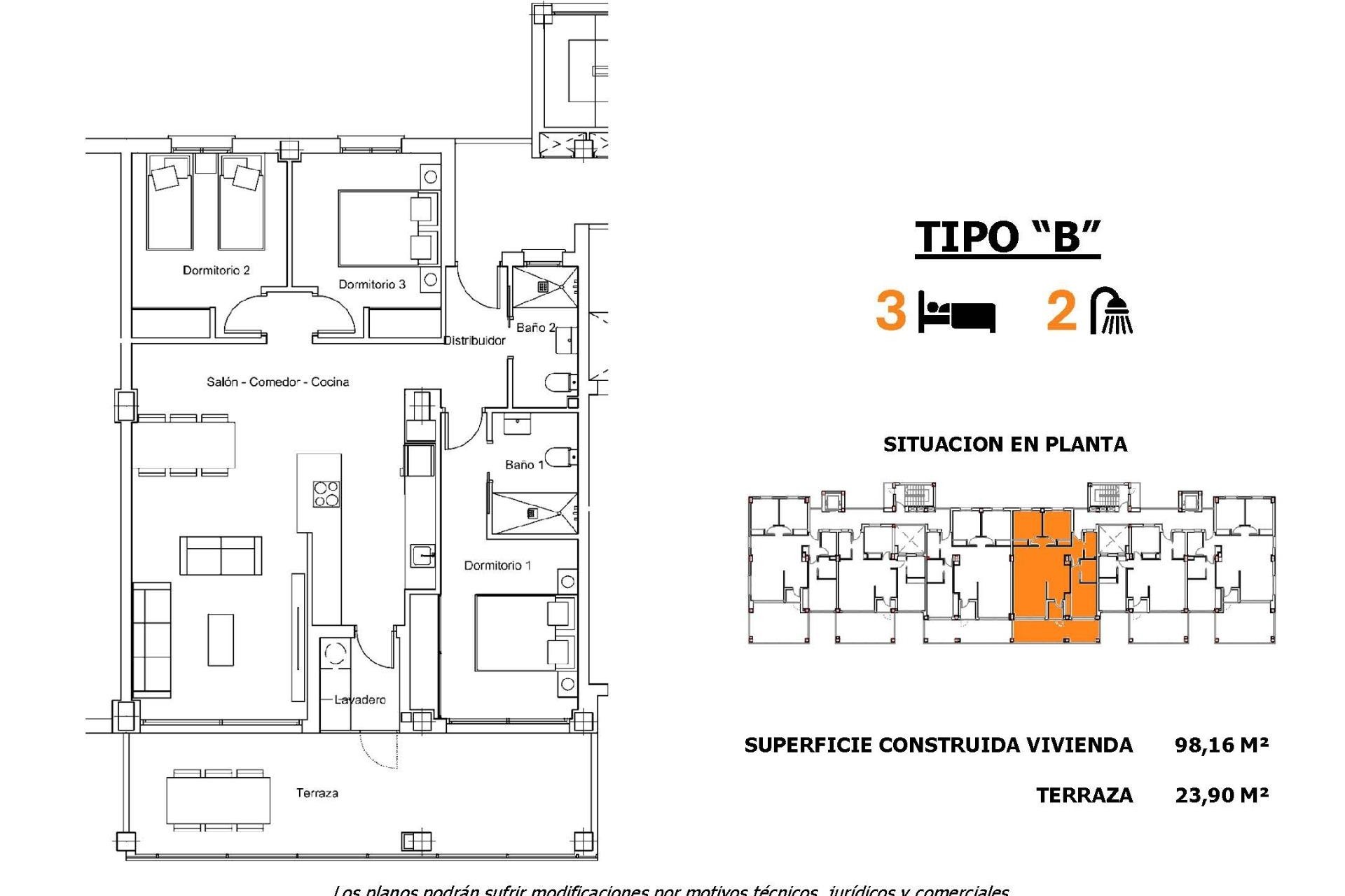 Obra nueva - Apartamento / piso -
San Miguel de Salinas - Pueblo