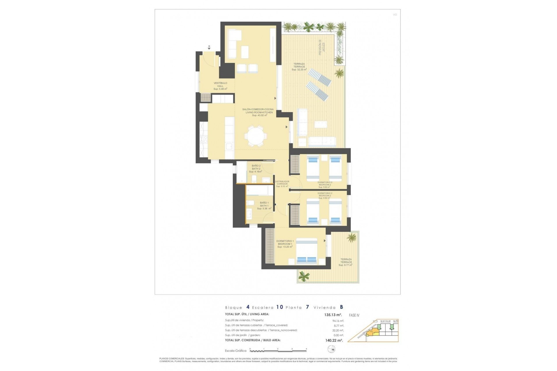 Obra nueva - Ático -
Orihuela Costa - Campoamor