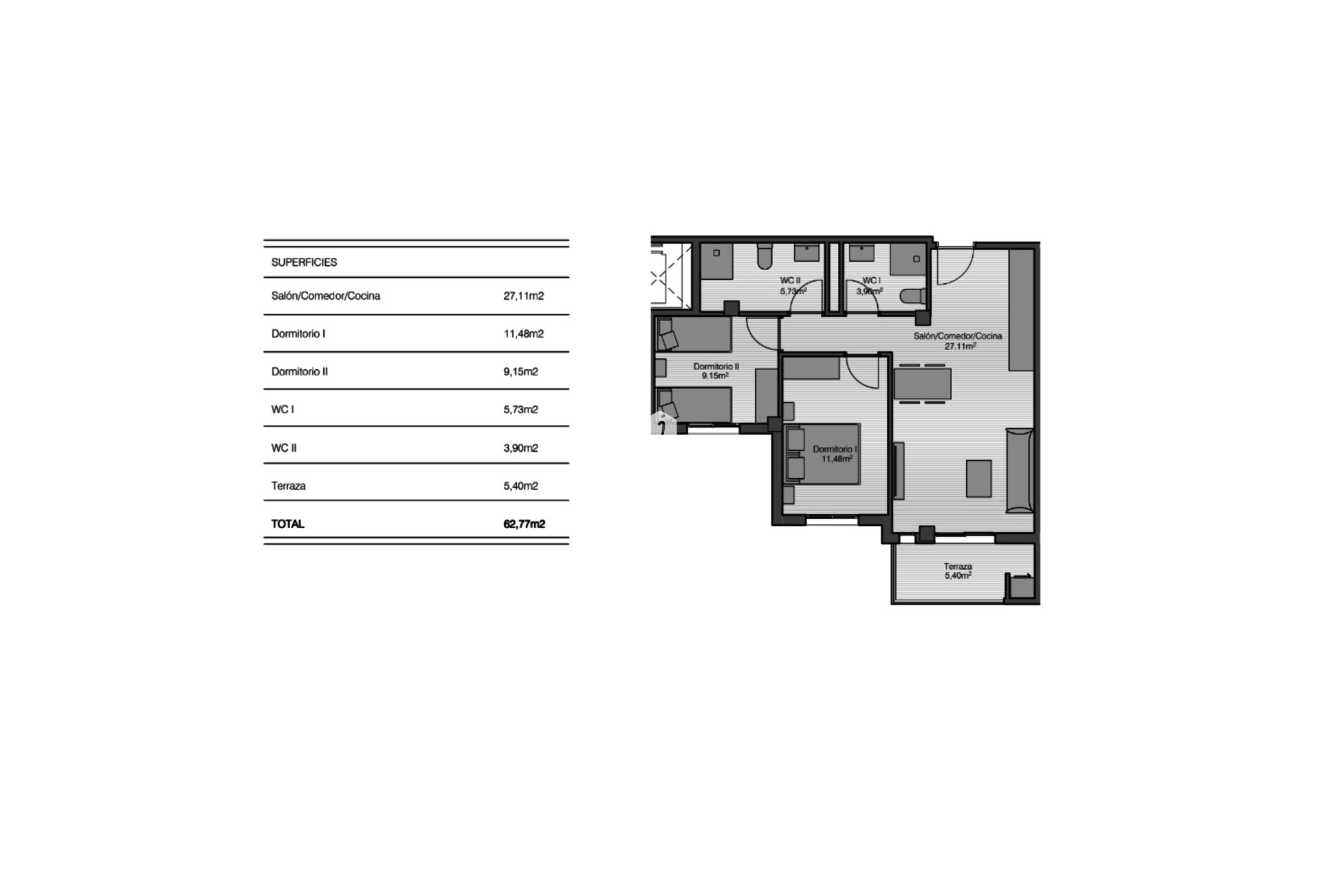 Tweedehands - Appartement / flat -
San Miguel de Salinas - Inland