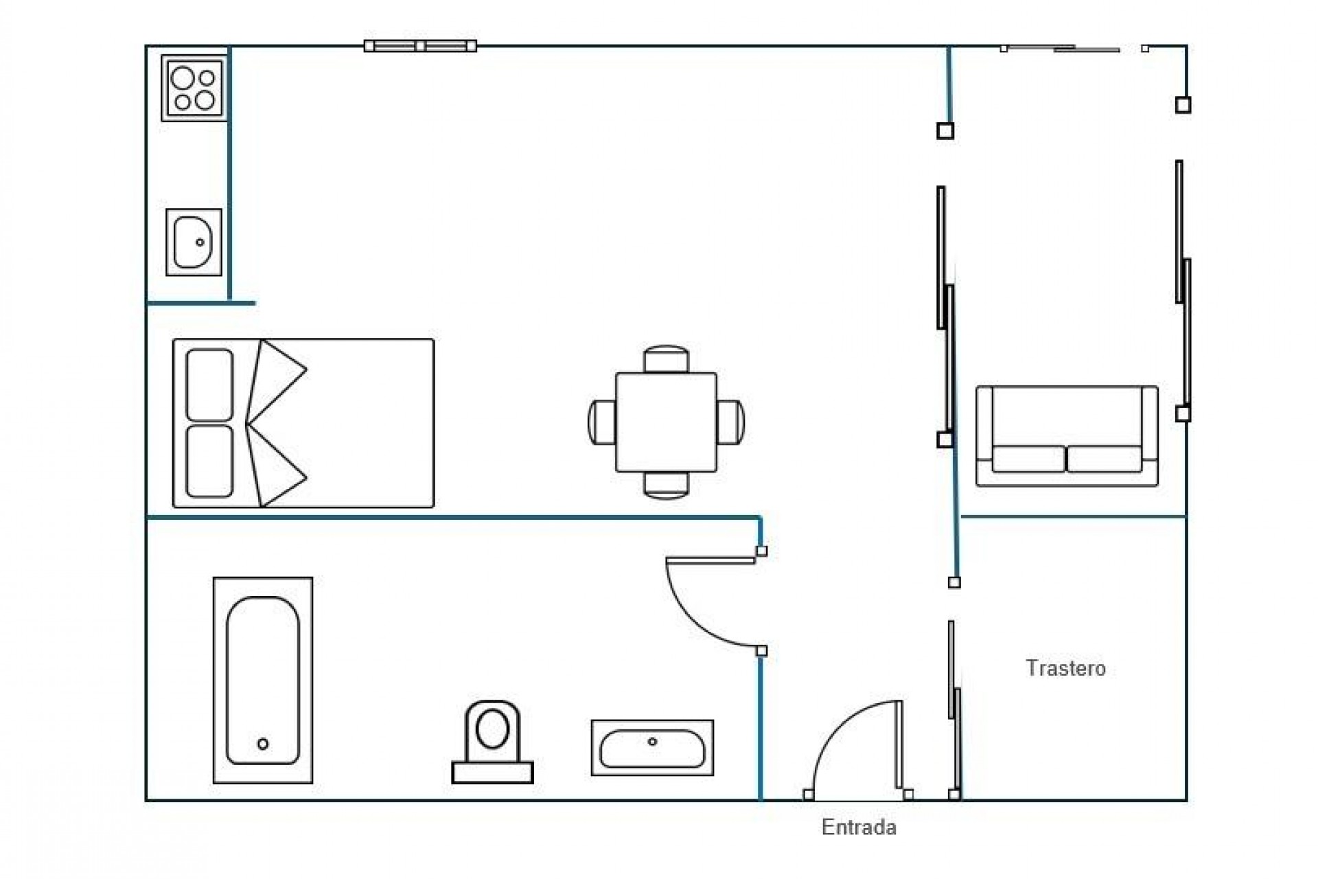 Z drugiej ręki - Mieszkanie w bloku -
Torrevieja - Playa del Cura