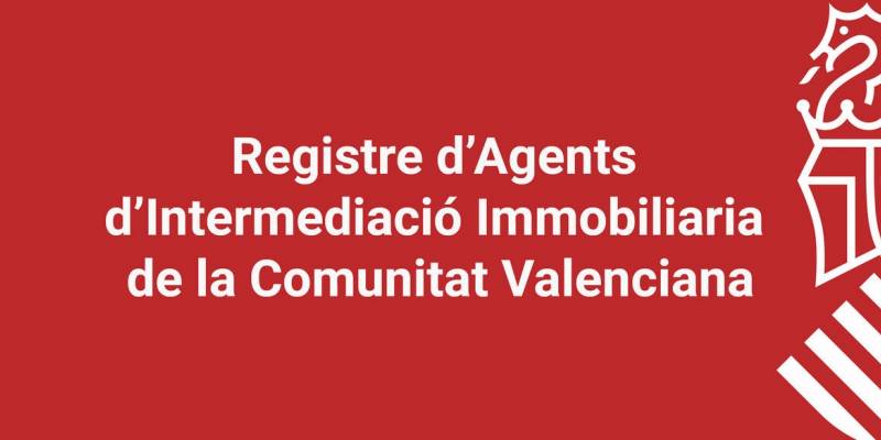 REGISTRE DES AGENTS IMMOBILIERS EN ESPAGNE ET DANS LA COMMUNAUTÉ VALENCIENNE. 