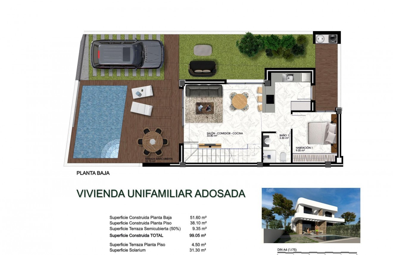 Nieuwbouw Woningen - Chalet -
Los Montesinos - La herrada