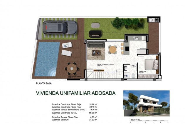 Nieuwbouw Woningen - Chalet -
Los Montesinos - La herrada