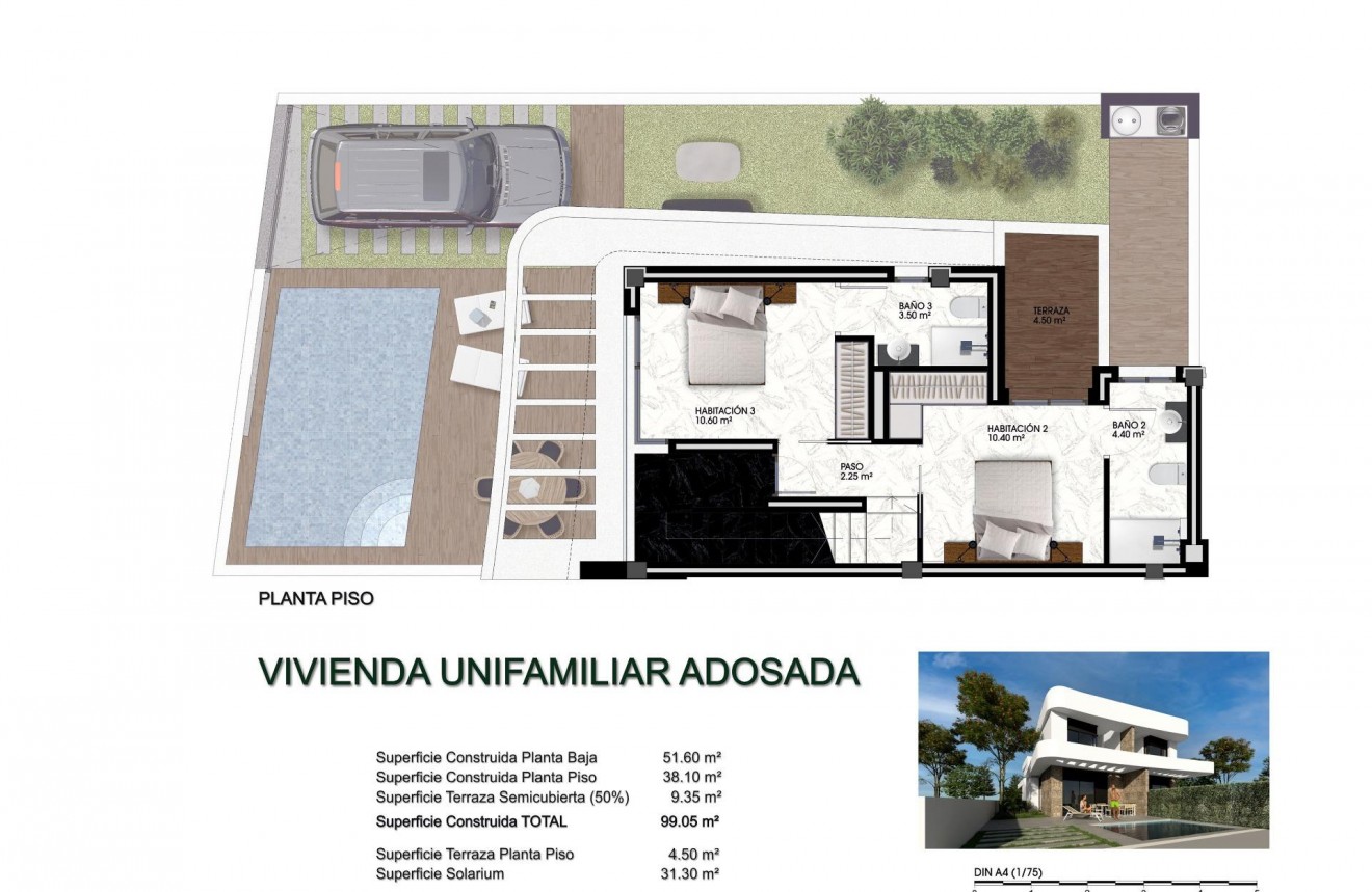 Nieuwbouw Woningen - Chalet -
Los Montesinos - La herrada