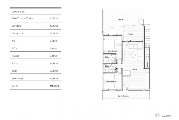 Nowy budynek - Bungalow -
San Miguel de Salinas