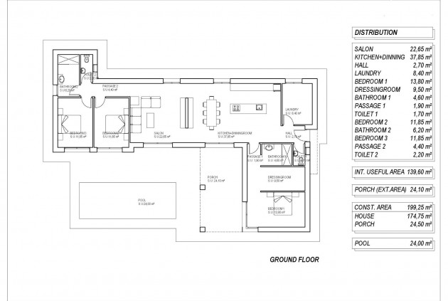 Obra nueva - Chalet -
Pinoso - Campo