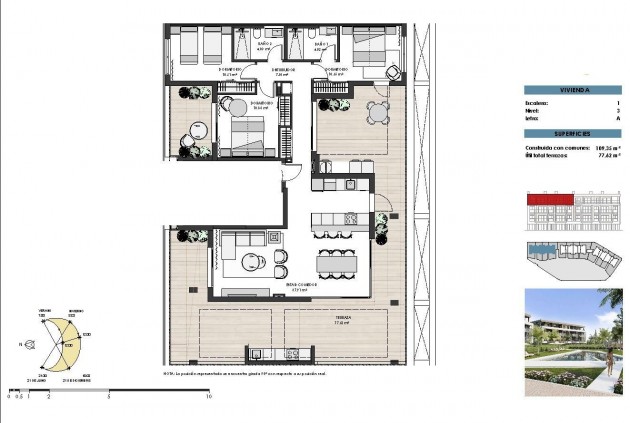 Nouvelle construction - Attique -
Torre Pacheco - Santa Rosalia Lake And Life Resort