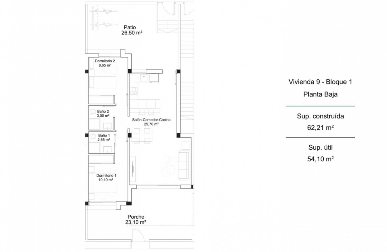 Nouvelle construction - Bungalow -
Orihuela Costa - PAU 26