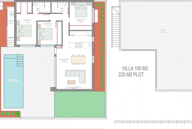 Nieuwbouw Woningen - Chalet -
Santiago de la Ribera - Dos Mares