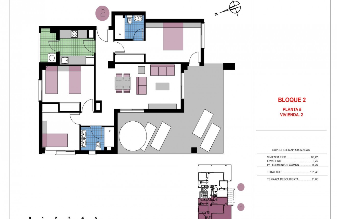 Nouvelle construction - Attique -
Pilar de la Horadada - Mil Palmeras