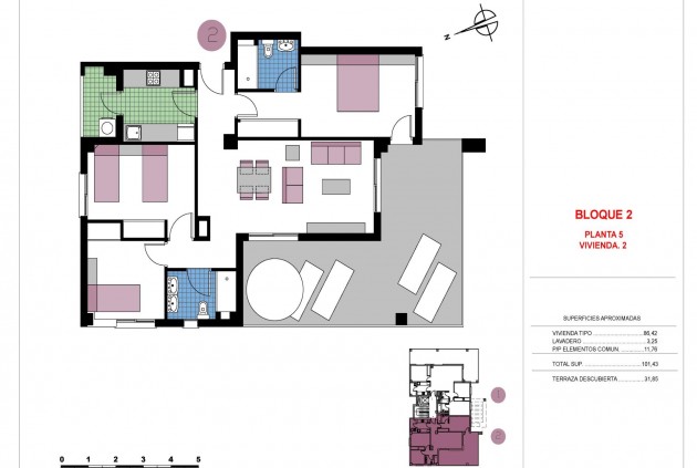 Nouvelle construction - Attique -
Pilar de la Horadada - Mil Palmeras