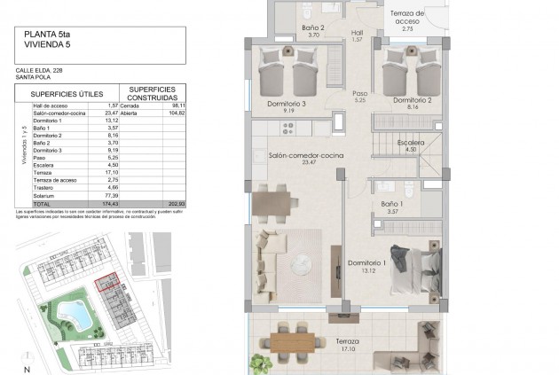 Nouvelle construction - Attique -
Santa Pola - Tamarit