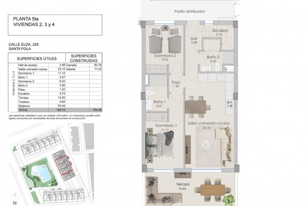 Nouvelle construction - Attique -
Santa Pola - Tamarit