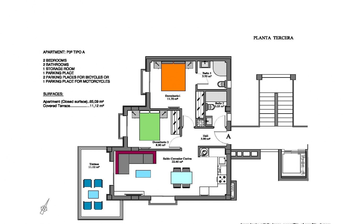 Nouvelle construction - Attique -
Orihuela Costa - Las Filipinas