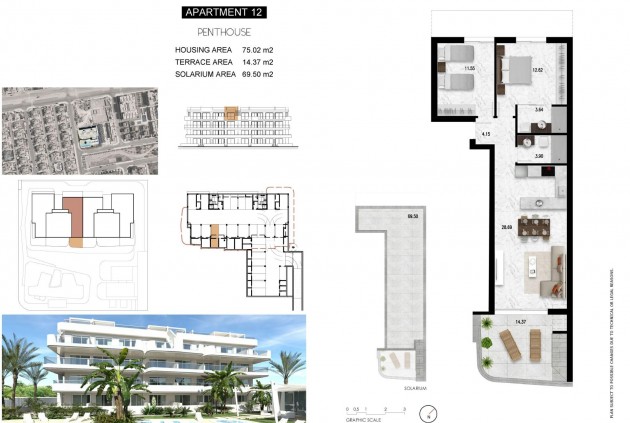 Nouvelle construction - Attique -
Orihuela Costa - Lomas de Cabo Roig