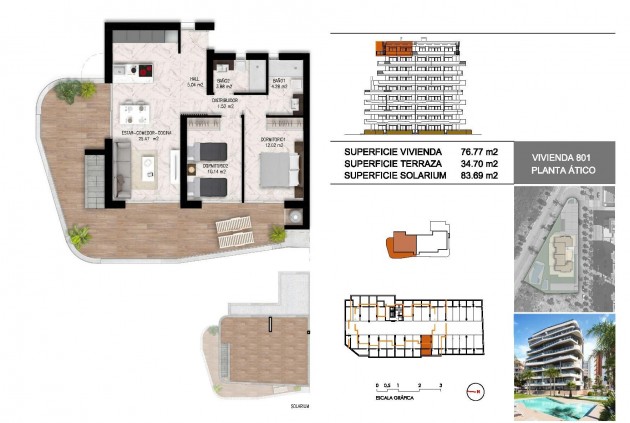 Nouvelle construction - Attique -
Guardamar del Segura - Puerto